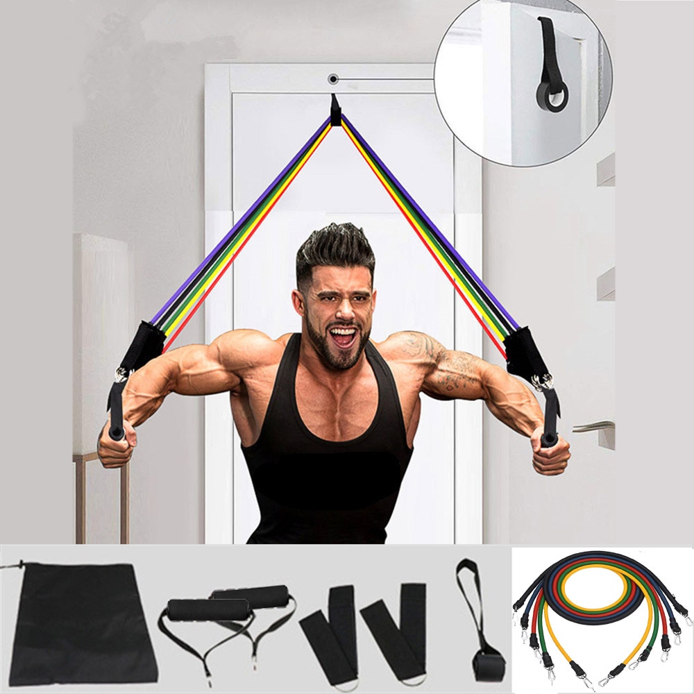 Serenily 11PC Resistance Bands Set - Exercise Bands for Resistance Tra –