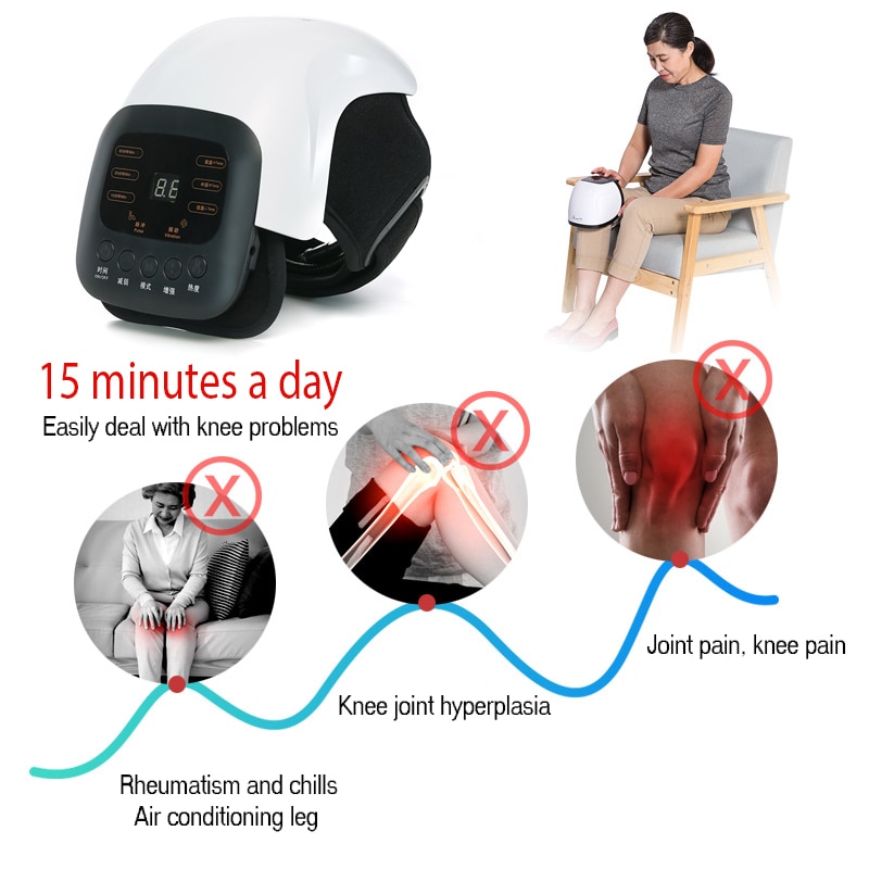 Infrared Heating And Vibrating Knee Massager Physical Therapy Equipment Supply Pte Supply